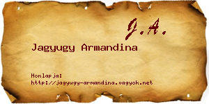 Jagyugy Armandina névjegykártya